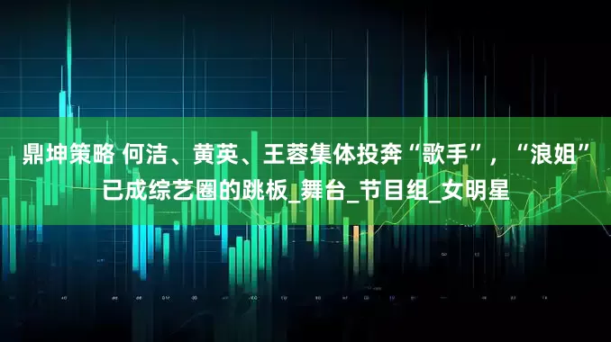 鼎坤策略 何洁、黄英、王蓉集体投奔“歌手”，“浪姐”已成综艺圈的跳板_舞台_节目组_女明星